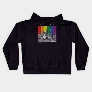 Milan LGBT Flag Kids Hoodie